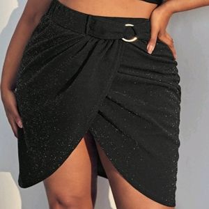 Plus Ring Linked Wrap Glitter Skirt (new without tag  ?